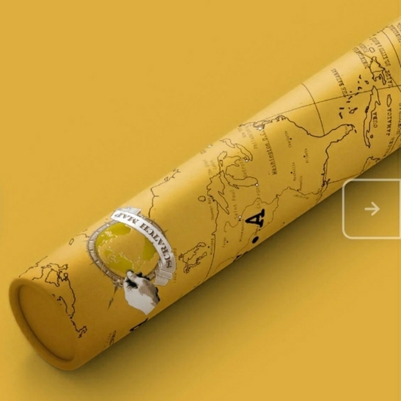 Luckies Original Scratchables Scratch Foil Layer Graphic Travelers Map Portrait - Picture 12 of 13